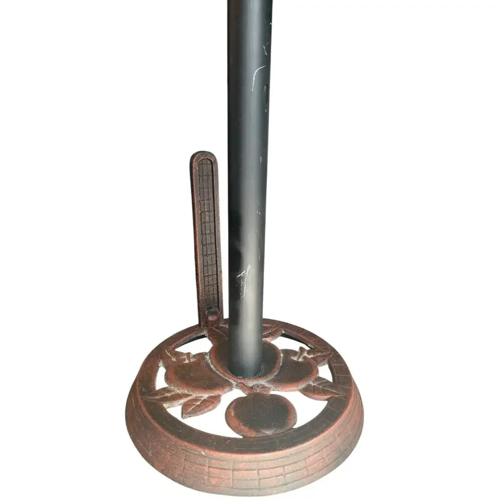 Apple‎ Cast Iron Paper Towel Holder Farmhouse Kitchen Decor 15”